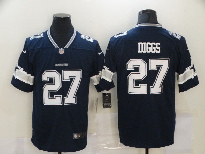 Men Dallas Cowboys 27 Diggs Blue Nike Vapor Untouchable Limited 2020 NFL Nike Jerseys
